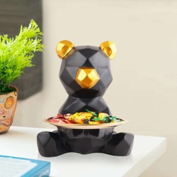 Cool Dog Showpiece with Plate for Home Dcor Item  Kitchen,Bedroom,Office,Dinning Table Decorative Item