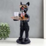 Cool Dog Showpiece with Plate for Home Dcor Item  Kitchen,Bedroom,Office,Dinning Table Decorative Item
